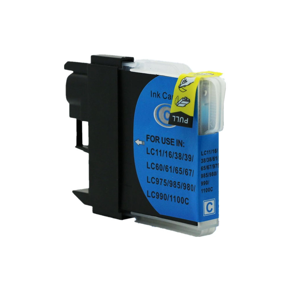 CARTOUCHE ADAPTABLE BROTHER LC980/985C / CYAN