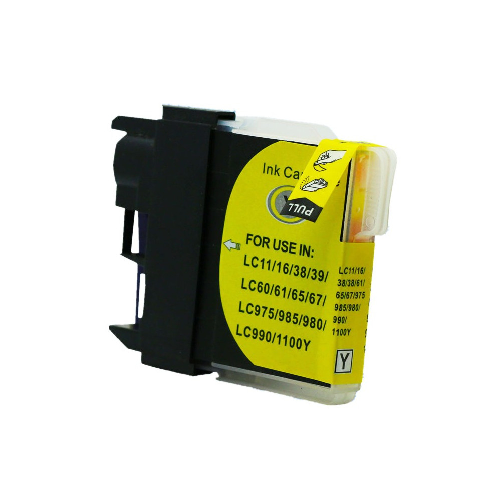 CARTOUCHE ADAPTABLE BROTHER LC980/985Y / YELLOW