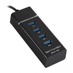 Hub USB 3.0 4 Ports / Noir