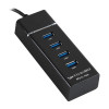 Hub USB 3.0 4 Ports / Noir