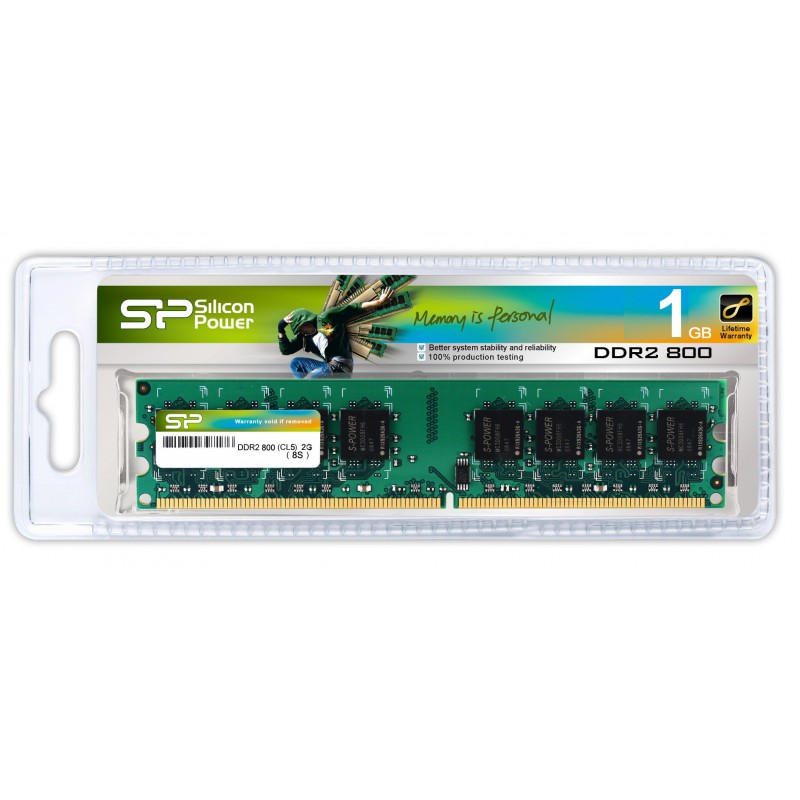 Barette mémoire 1 Go DDR2 800