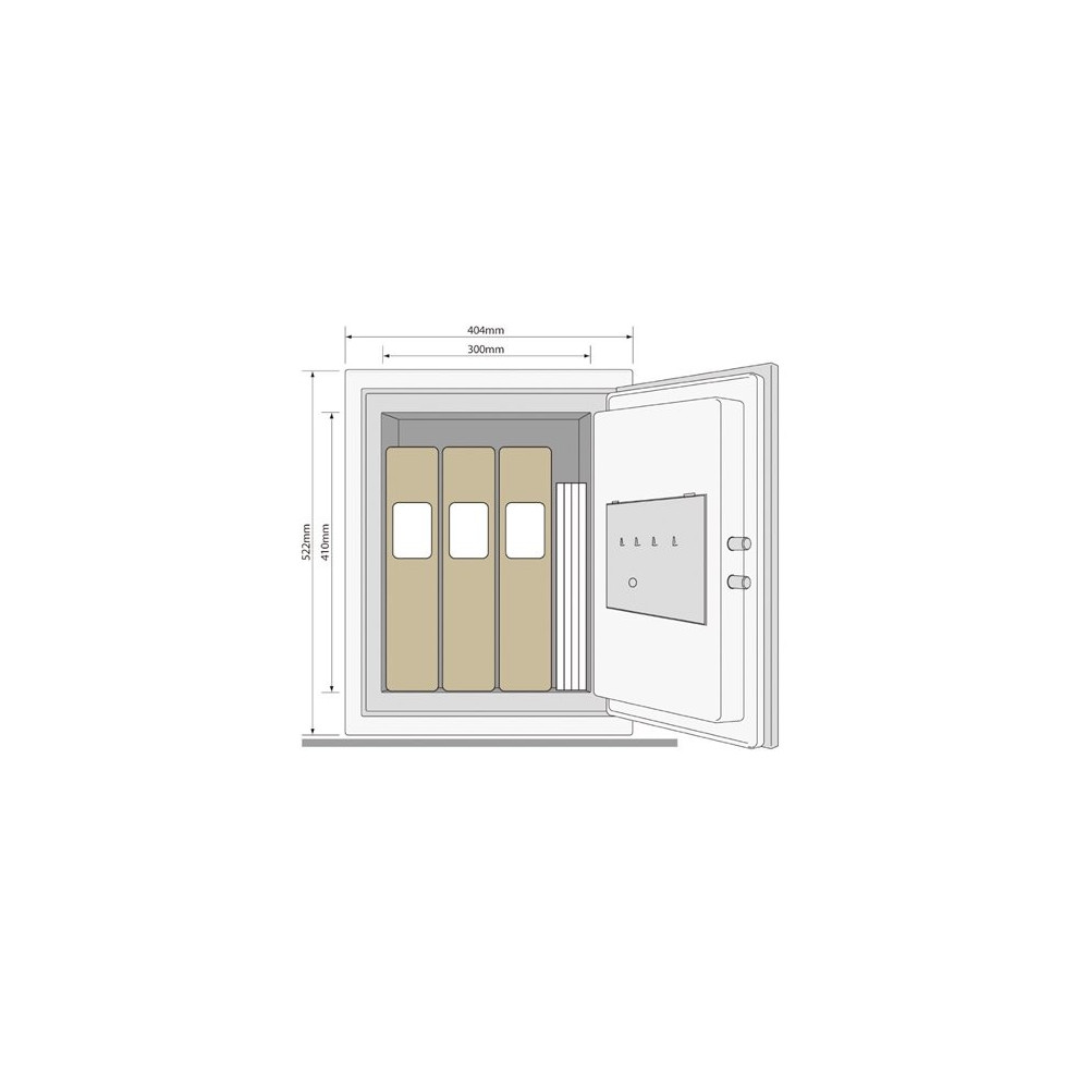 Coffre-fort document anti-feu XL YFM/520/FG2