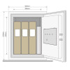 Coffre-fort document anti-feu XL YFM/520/FG2