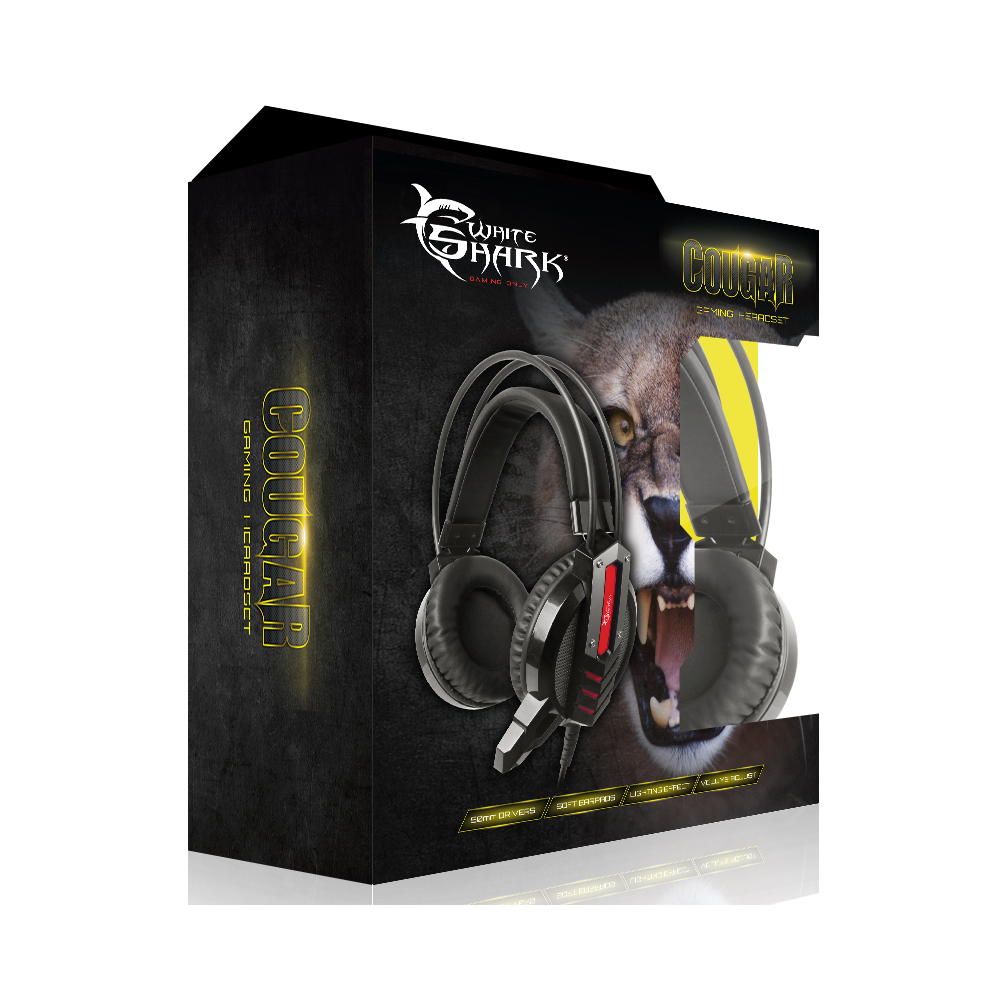 Casque Micro Gaming White Shark Cougar