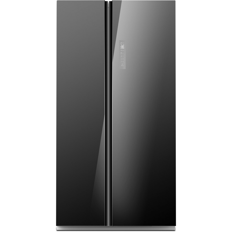 Réfrigérateur avec Congélateur Side by Side Noir Miroir No Frost Midea 550L