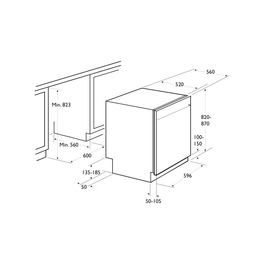 Lave-Vaisselle Focus F500B 12 Couverts / Noir