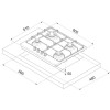 Table de cuisson Focus F808X / 60 cm / Inox