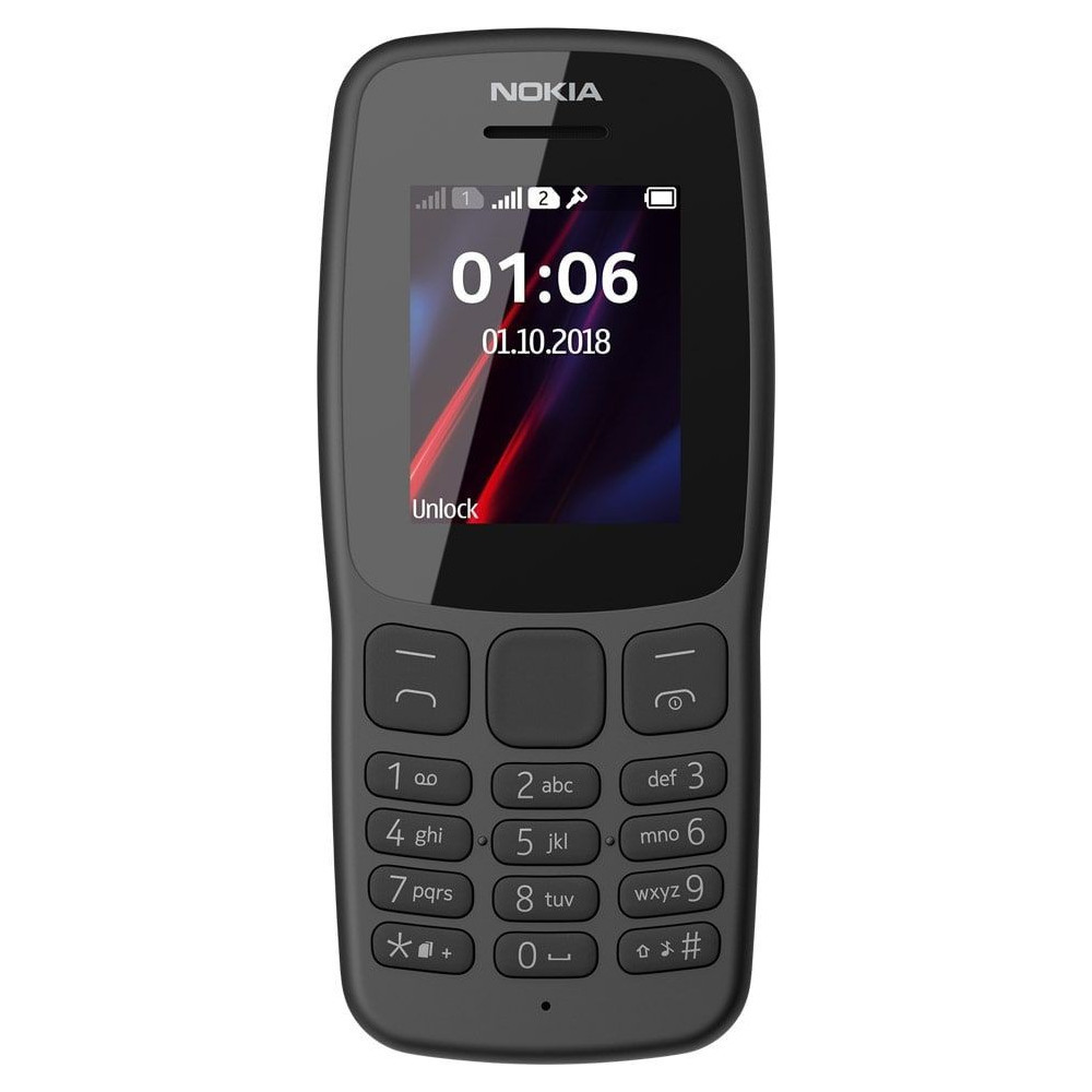 Téléphone Portable Nokia 106 / Double SIM / Gris