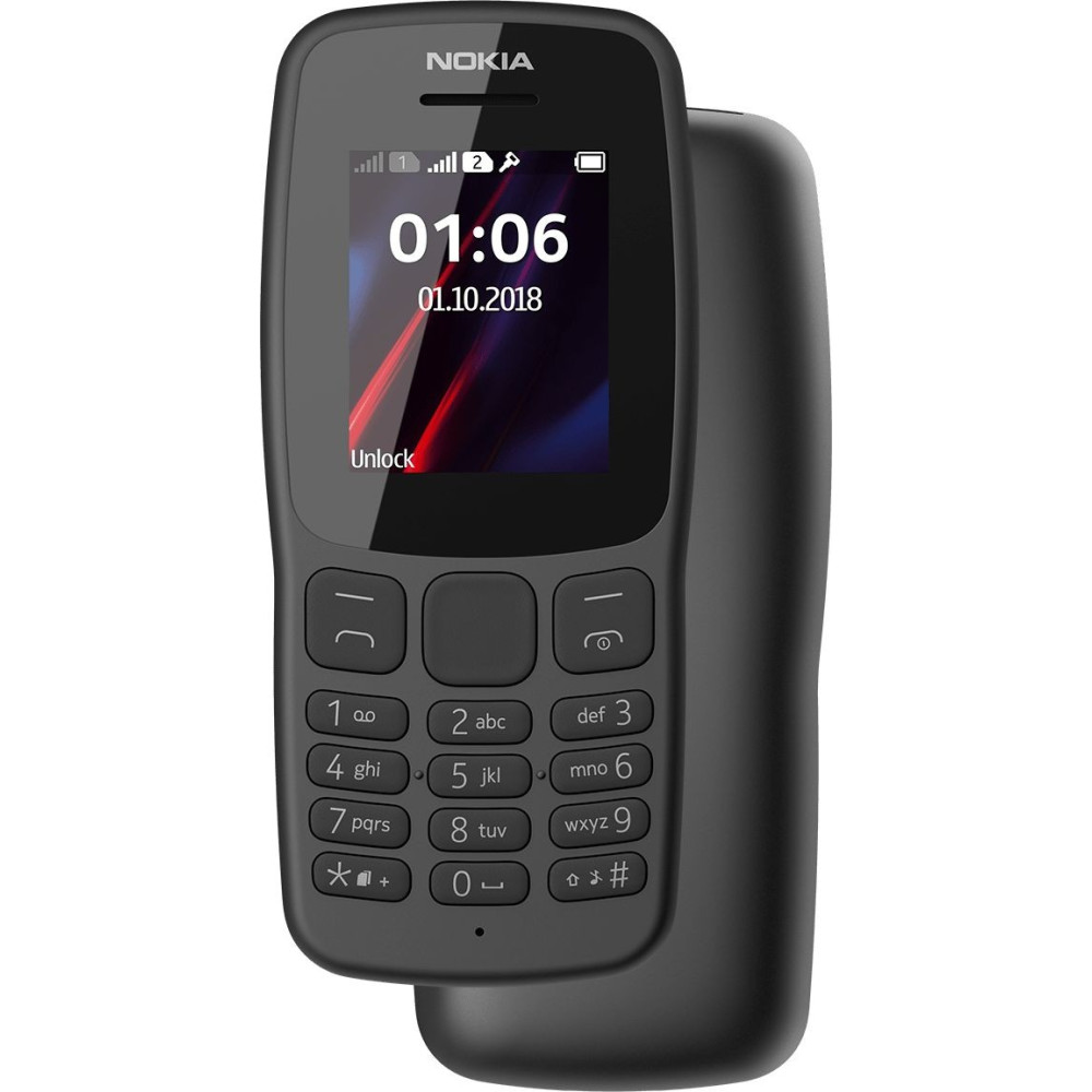 Téléphone Portable Nokia 106 / Double SIM / Gris