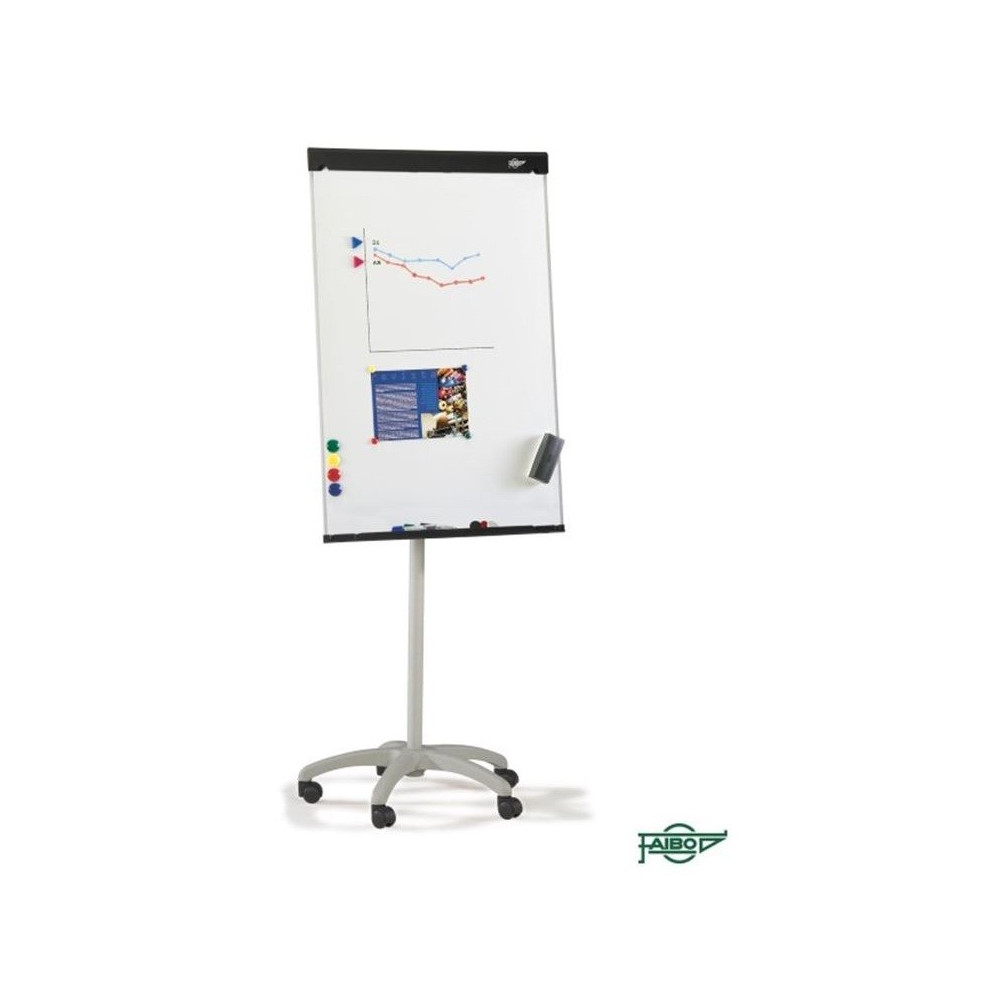 Chevalet Magnétique avec roues Faibo 9TR / 70 x 102 cm