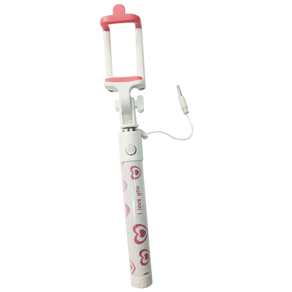 Perche Télescopique Selfie Monopod / Rose