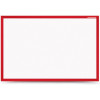 Tableau Blanc magnétique cadre en bois 60 x 40 / Rouge