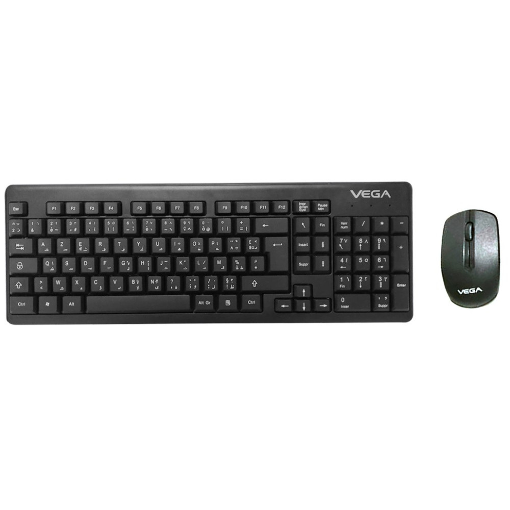 Ensemble Clavier Souris Sans Fil VEGA V001 / Noir