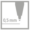 Stylo rollers STABILO blAck+ 0.5MM / Noir