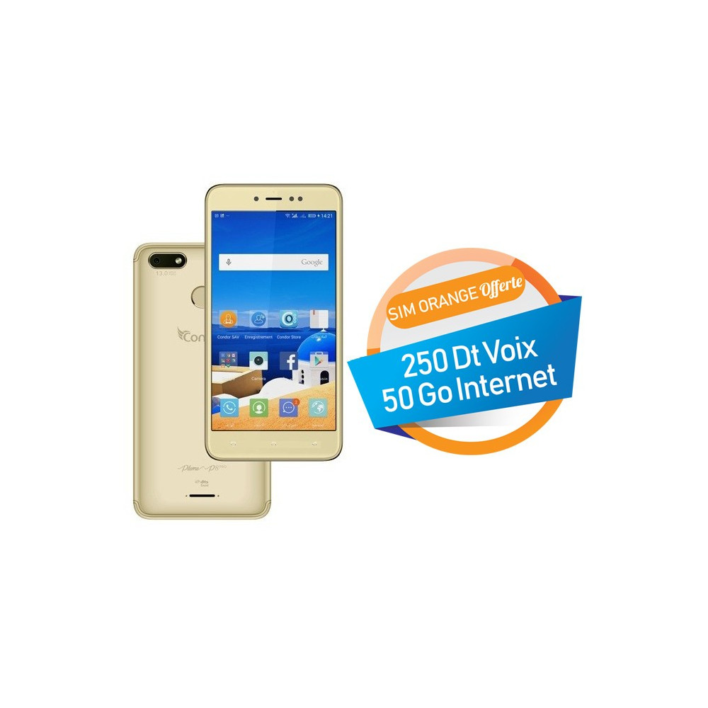 Condor Plume P8 Pro Tunisie couleur Gold - Condor Tunisie prix Tunisianet