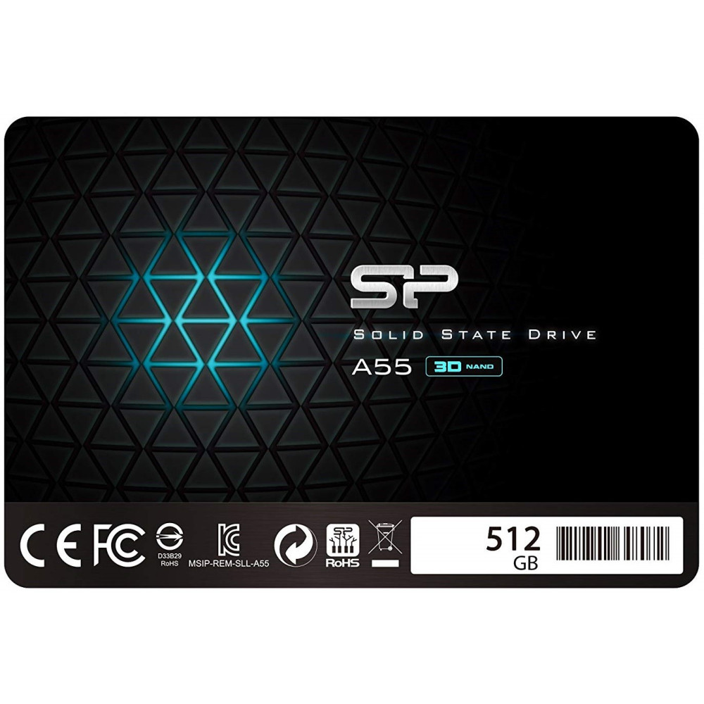 Disque Dur SSD Silicon Power 2.5" Slim A55 / 512 Go