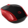 Souris Sans Fil HP 200 / Rouge