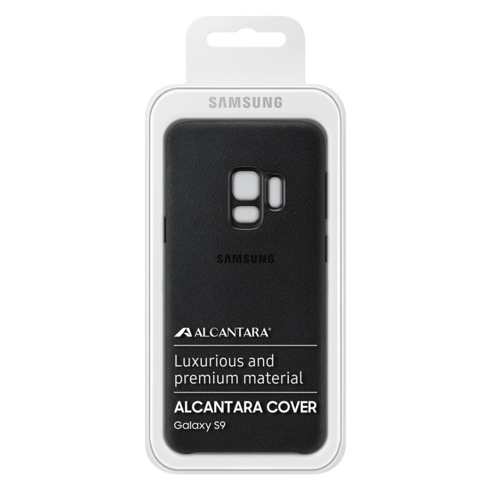 Coque en Alcantara pour Samsung Galaxy S9 / Noir