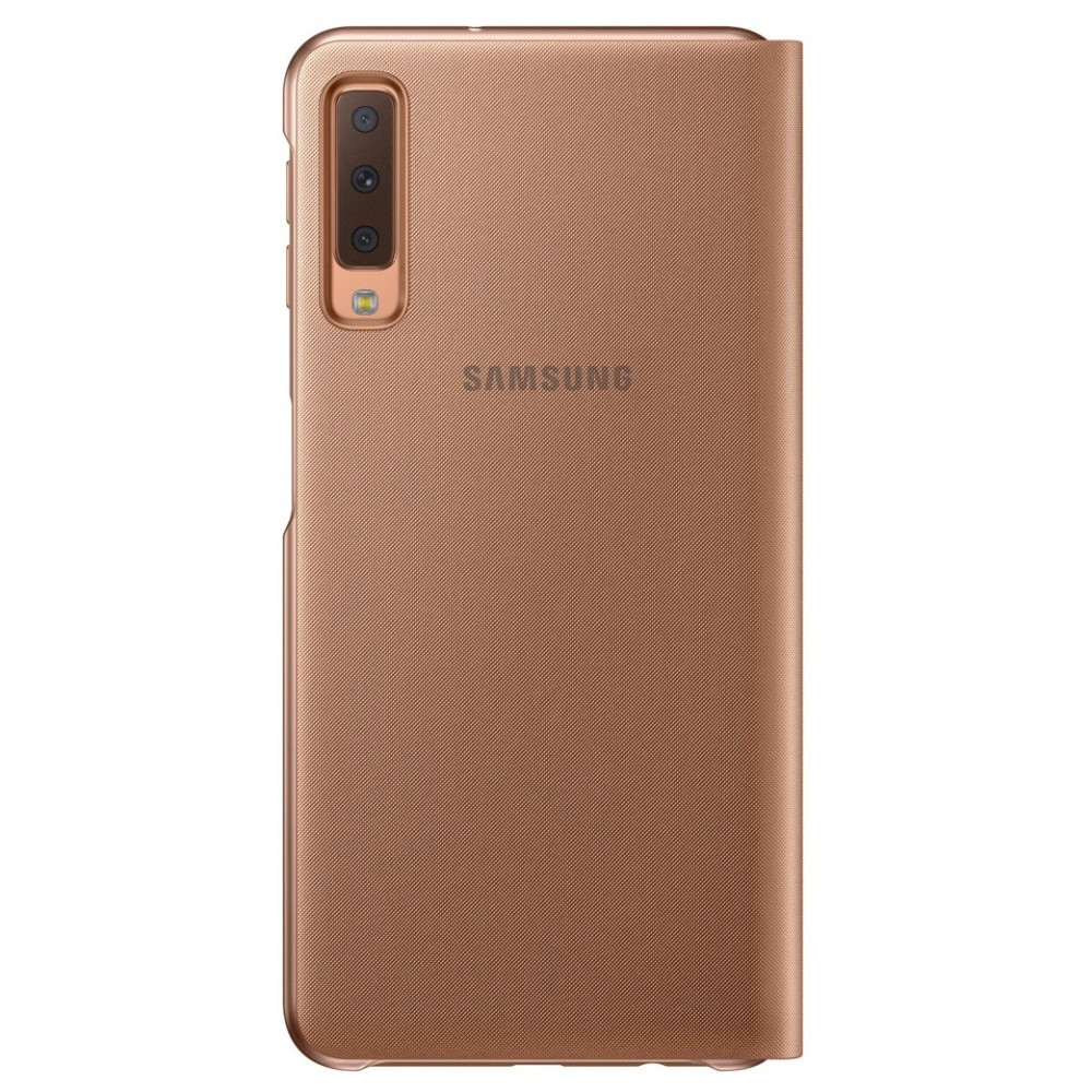 Étui à rabat pour Samsung Galaxy A7 / Gold