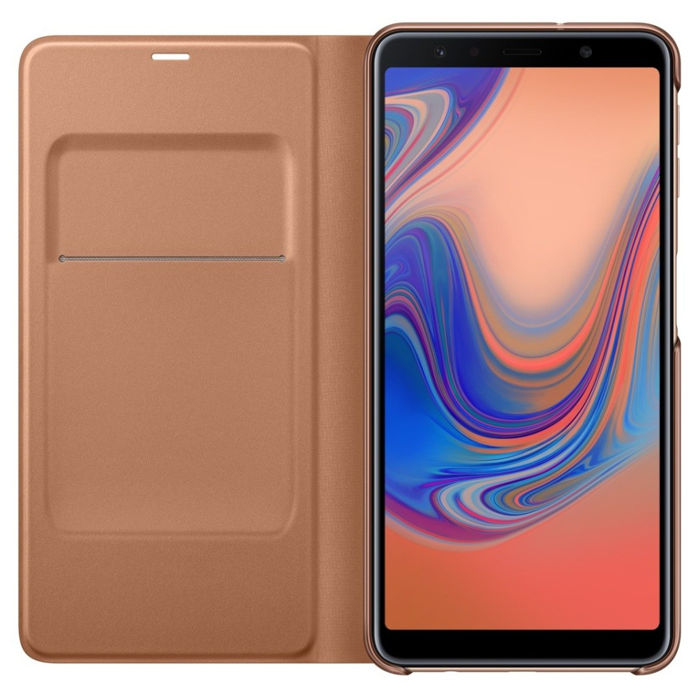Étui à rabat pour Samsung Galaxy A7 / Gold