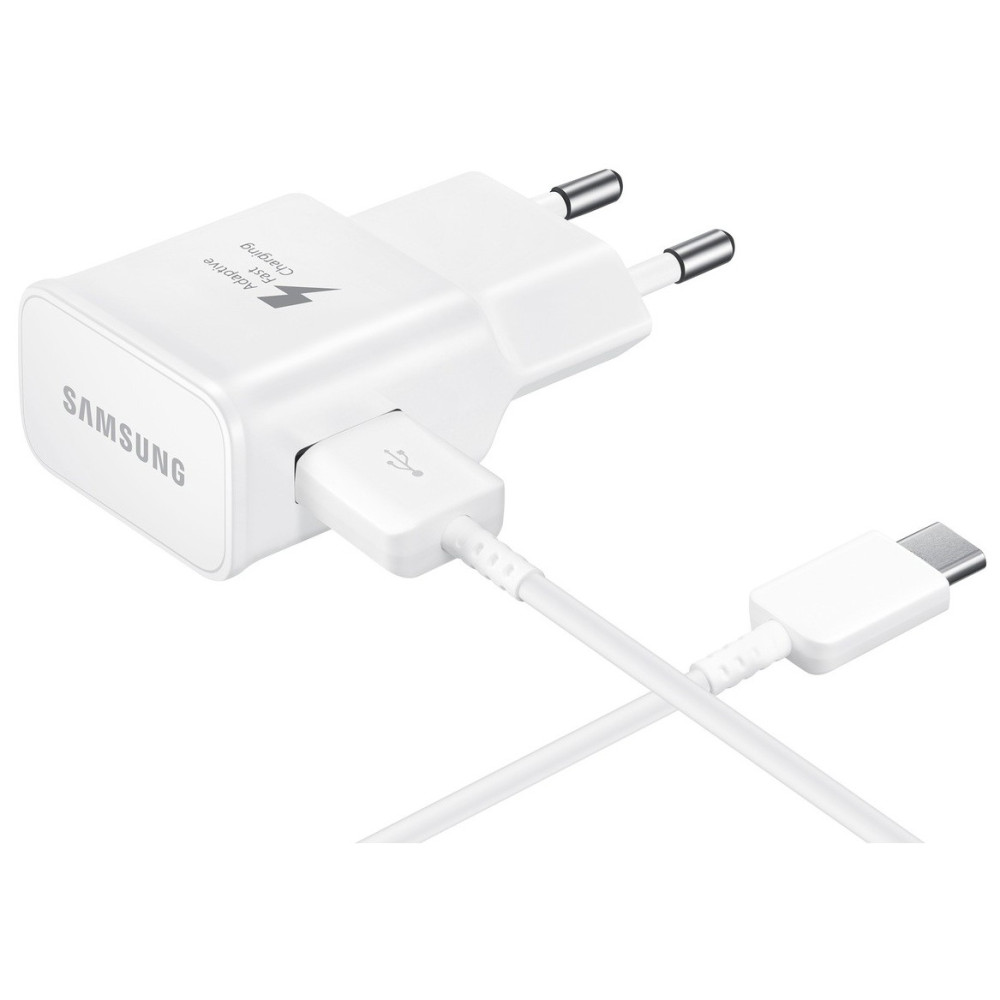 Chargeur secteur rapide Samsung USB type-C / Blanc