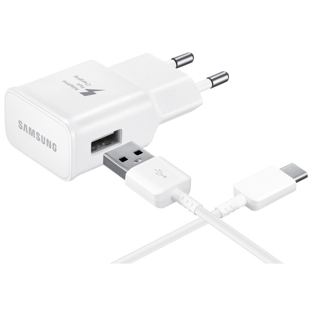 Chargeur secteur rapide Samsung USB type-C / Blanc