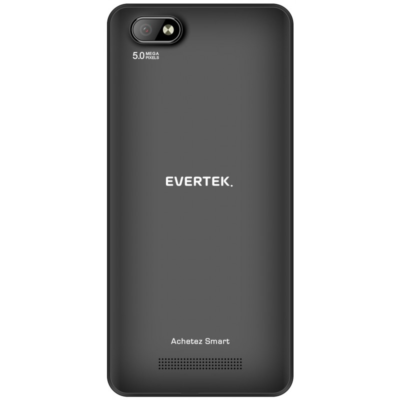 TÉLÉPHONE PORTABLE EVERTEK V9+ / 4G / DOUBLE SIM / NOIR