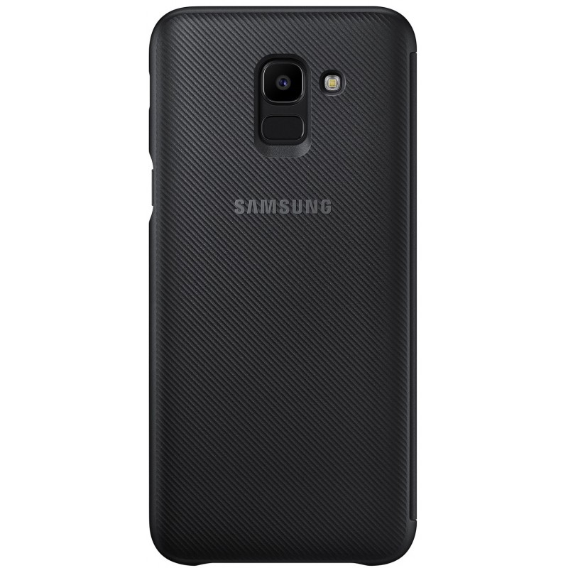 ETUI PORTEFEUILLE POUR SAMSUNG GALAXY J6 2018 / NOIR