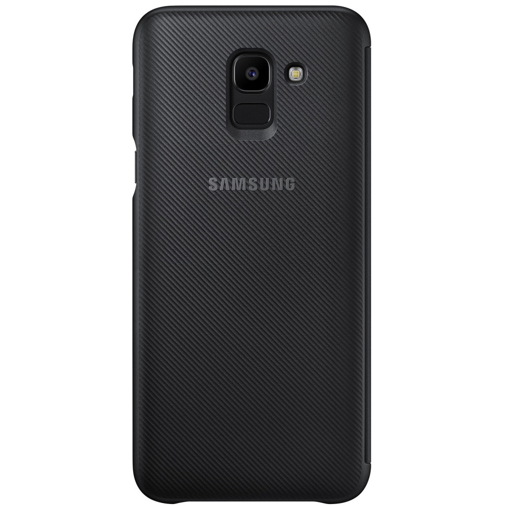 ETUI PORTEFEUILLE POUR SAMSUNG GALAXY J6 2018 / NOIR