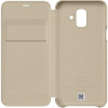 Etui portefeuille pour Samsung Galaxy A6 2018 / Gold