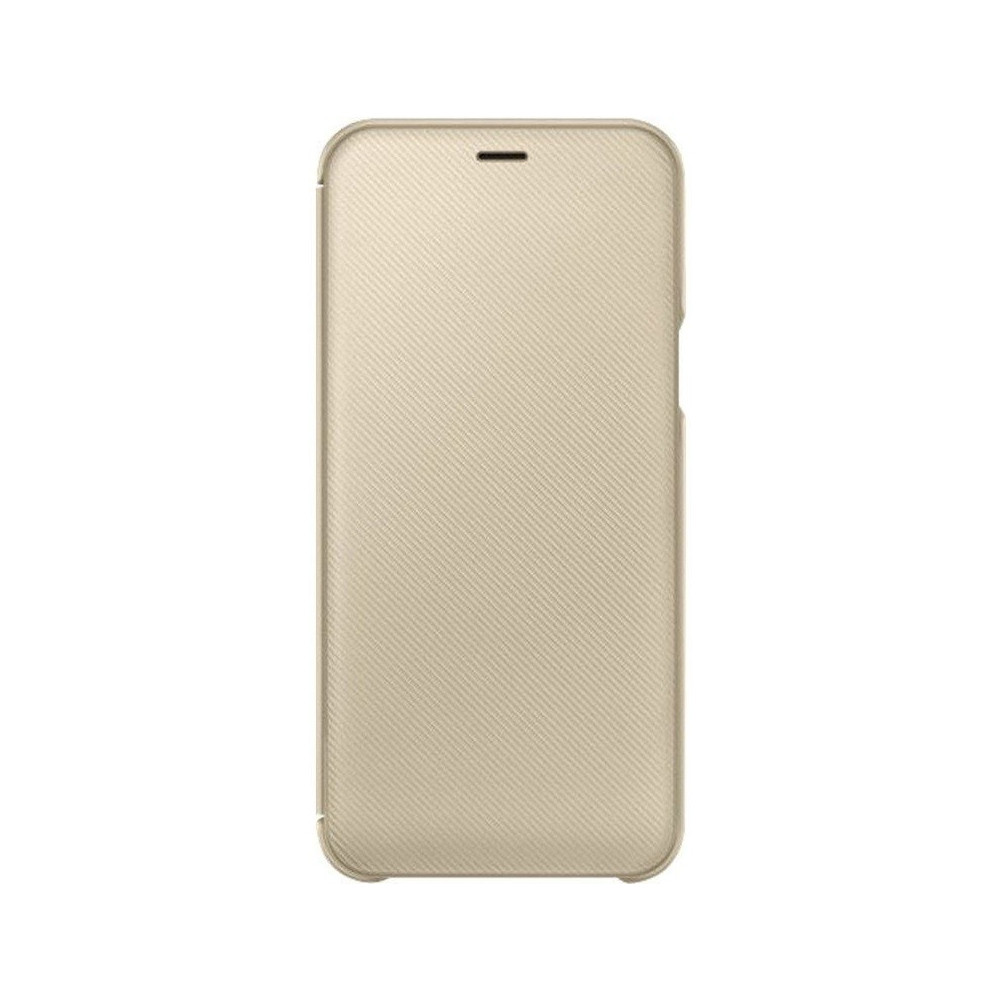 Etui portefeuille pour Samsung Galaxy A6 2018 / Gold