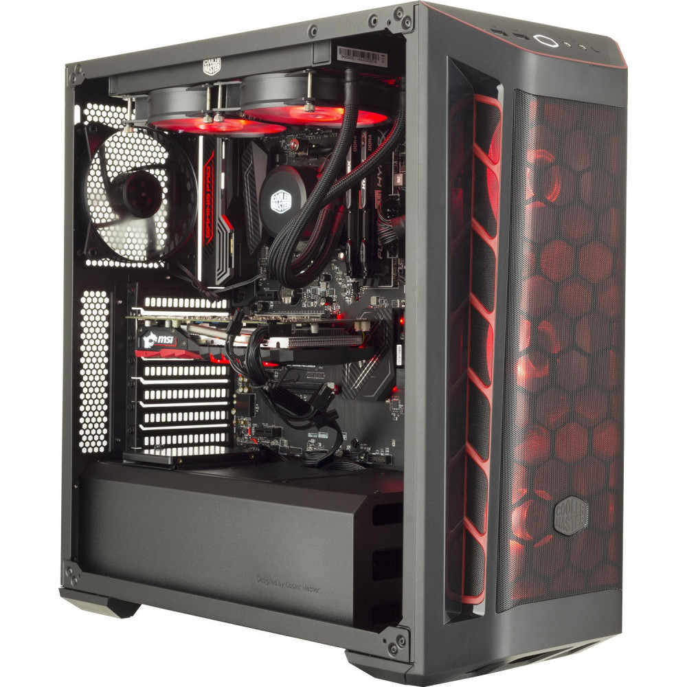 Boitier Gamer Cooler Master MasterBox MB511 / Noir & Rouge
