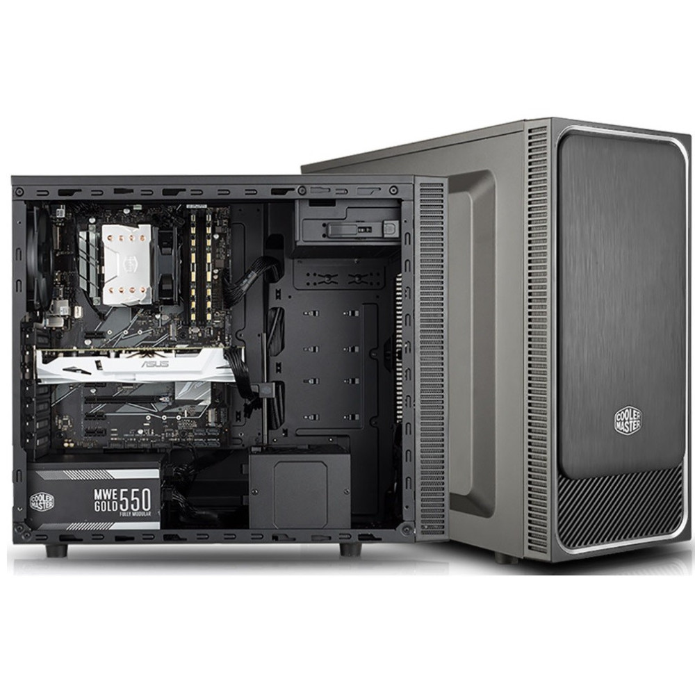 Boitier Gamer Cooler Master MasterBox E500L Argent