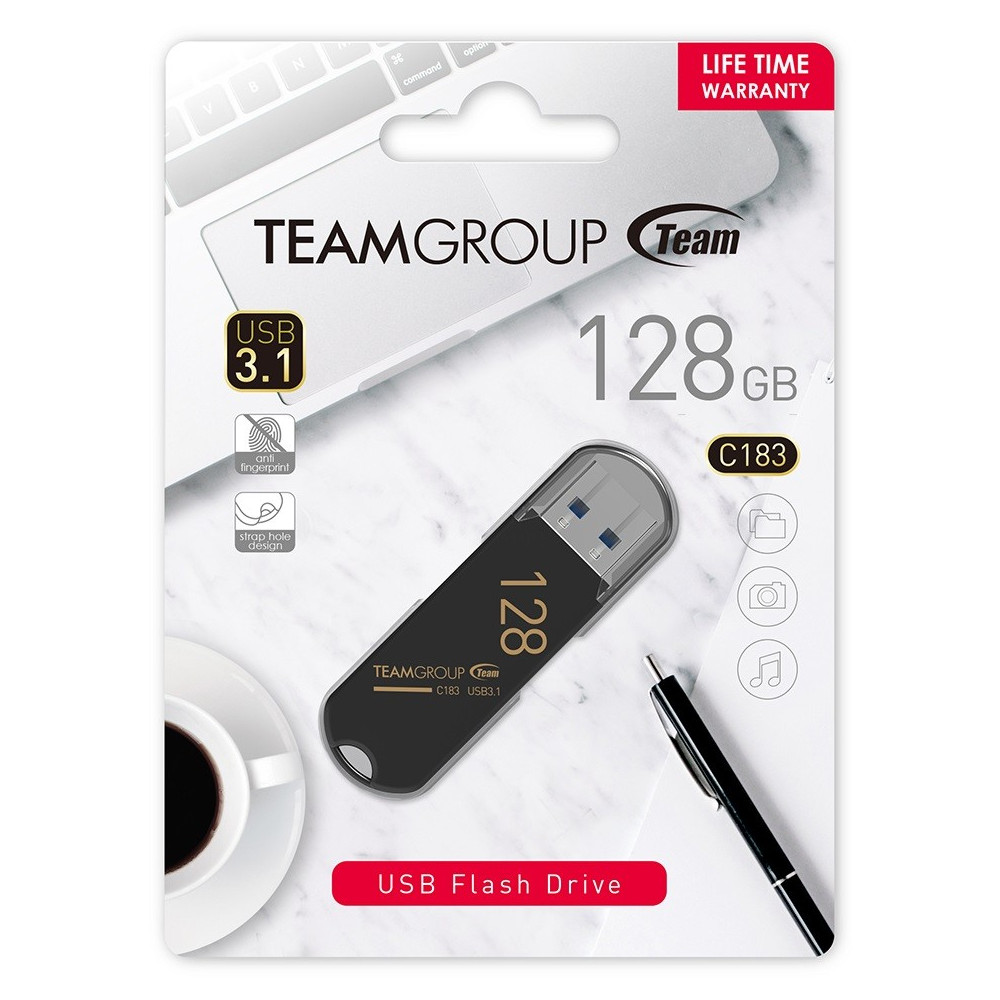 CLÉ USB TEAMGROUP C183 / 128 GO / USB 3.1
