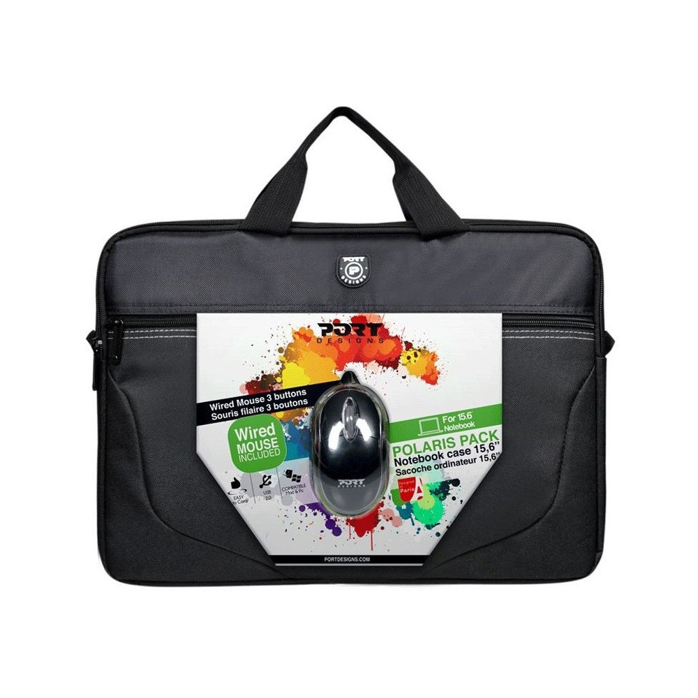 Sacoche Port Designs 15.6'' + Souris / Noir