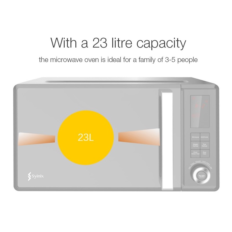 Slide  #5 Four Micro-onde Syinix MW1023-02D / 23L / 1000W