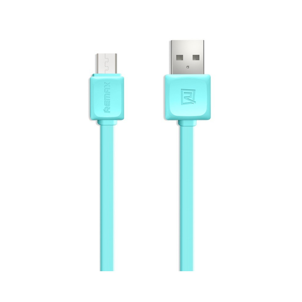 Câble Plat Remax USB vers Micro USB / Bleu
