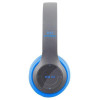 Casque-Micro Bluetooth P47 / Gris & Bleu