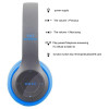 Casque-Micro Bluetooth P47 / Gris & Bleu