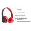 Casque-Micro Bluetooth P47 / Gris & Rouge