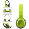 Casque-Micro Bluetooth P47 / Vert & Gris