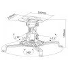 Support de plafond pour Vidéoprojecteur SBOX PM-18