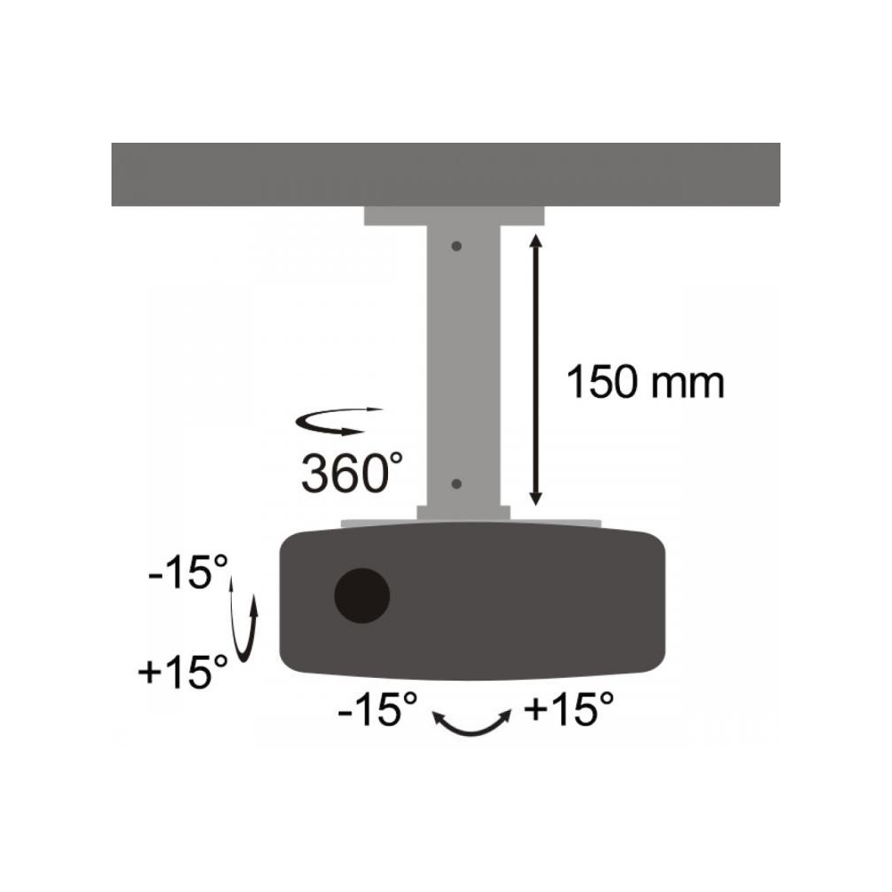 Support de plafond pour Vidéoprojecteur SBOX PM-18