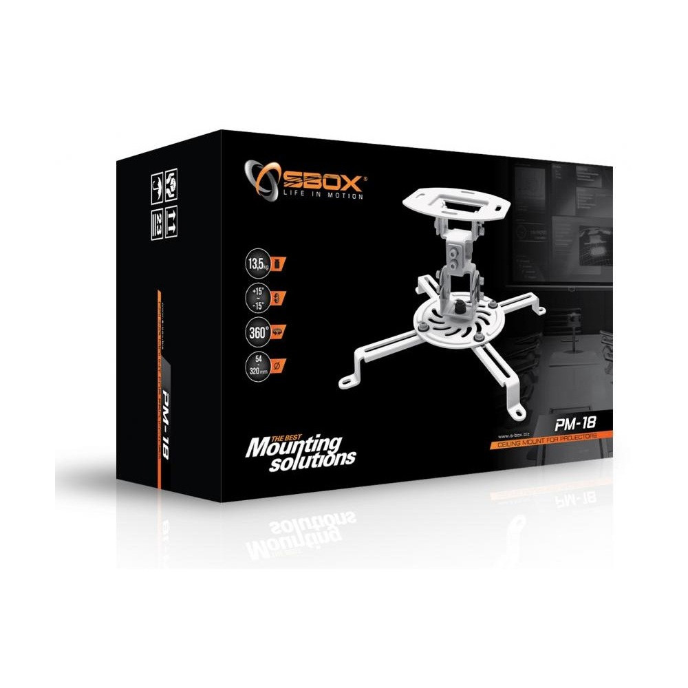 Support de plafond pour Vidéoprojecteur SBOX PM-18