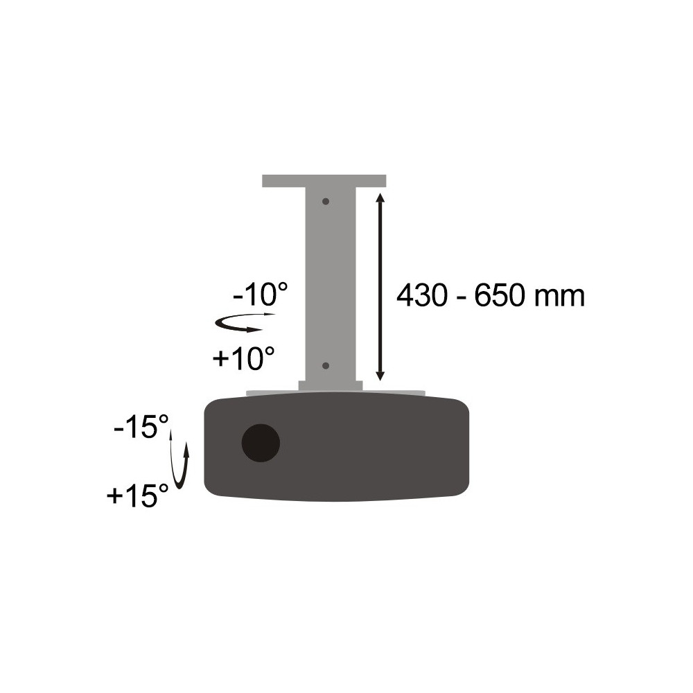 Support de plafond pour Vidéoprojecteur SBOX PM-18M