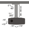 Support de plafond pour Vidéoprojecteur SBOX PM-18S