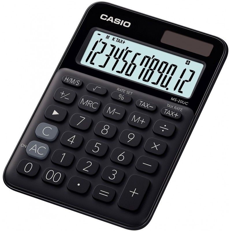 Casio Calculatrice de bureau JW-200SC - 12 chiffres - Noir - Calculatrices  de Bureaufavorable à acheter dans notre magasin