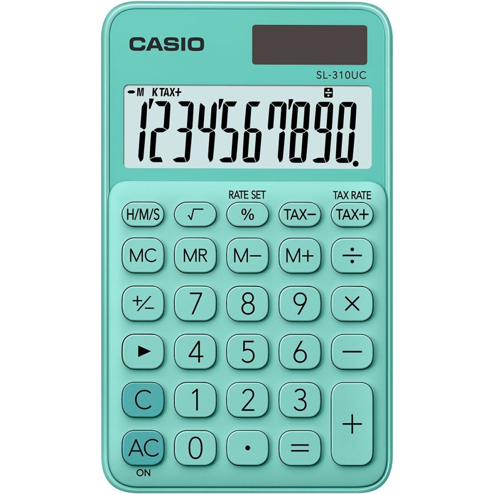 Calculatrice de poche 10 chiffres Casio SL-310UC-GN / Vert