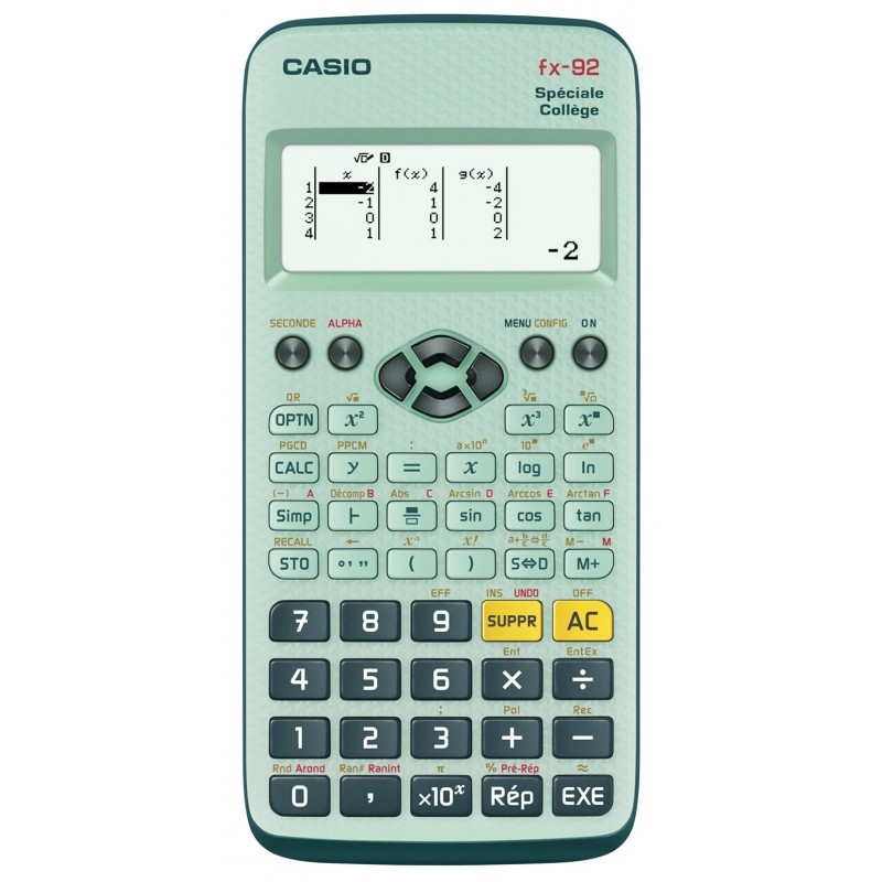 Calculatrice scientifique FX 92 2D + spéciale collège CASIO : La  calculatrice à Prix Carrefour