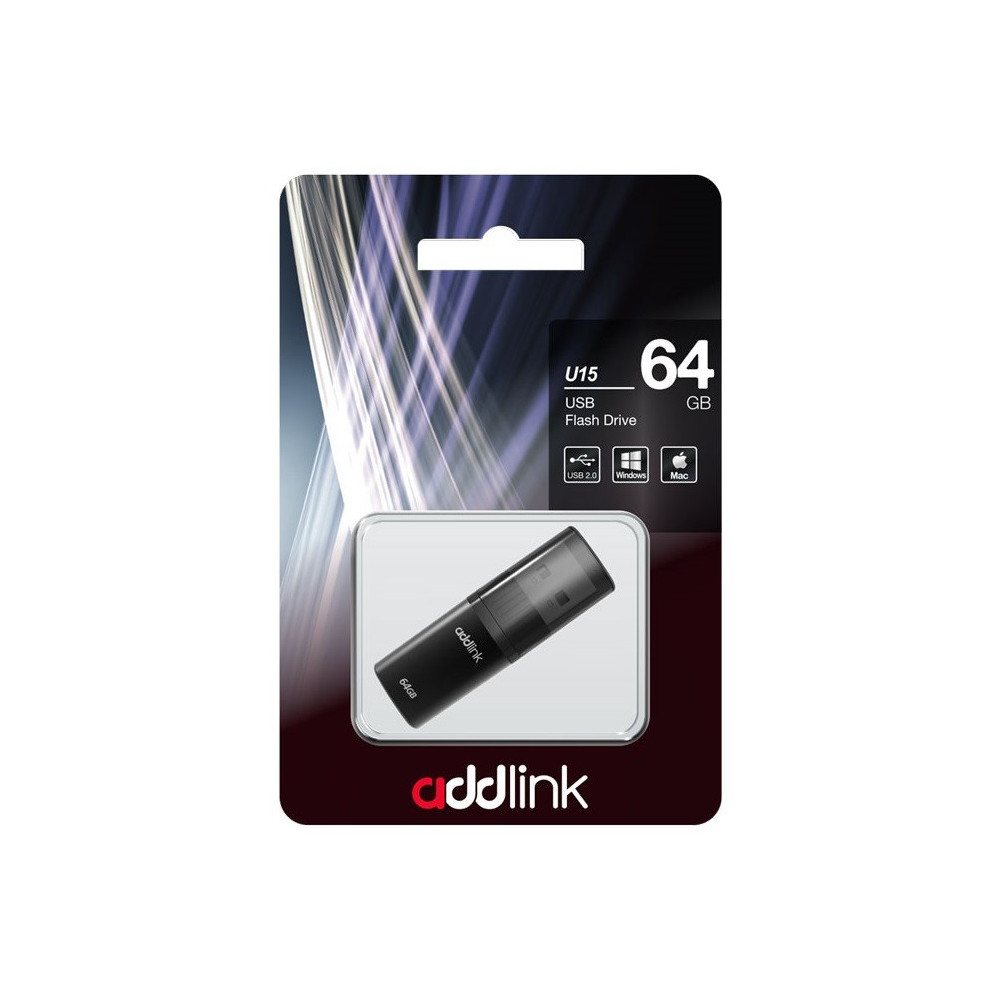 Clé USB Addlink U15 / 64 Go / Gris